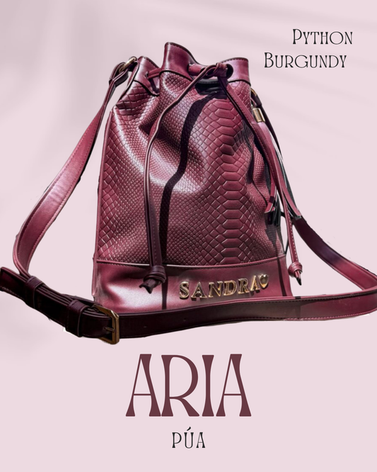Aria Python Burgundy