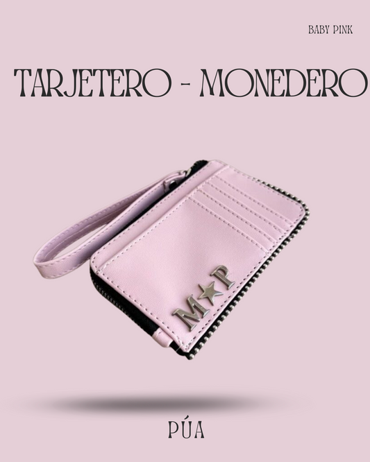 Tarjetero-Monedero Baby Pink