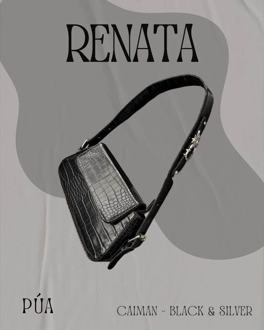 Renata Caiman Black and Silver Herraje Plata