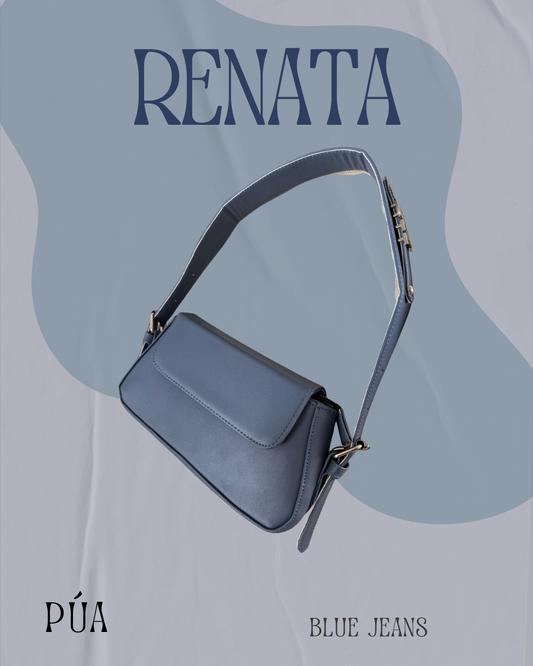 Renata Blue Jeans Herraje Plata