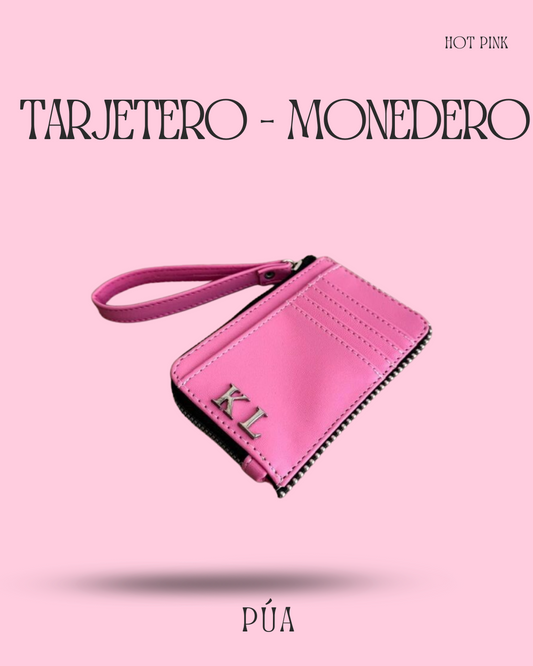Tarjetero-Monedero Hot Pink