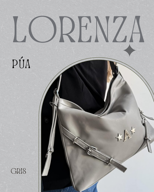 Lorenza Gris Herrajes Plata