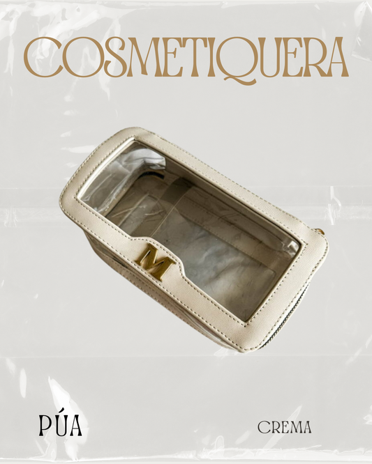 Cosmetiquera Doble Mica Crema