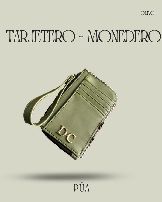 Tarjetero-Monedero Olivo