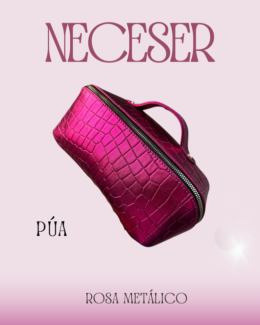 Neceser Borgoña Metálico