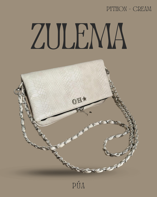 Zulema Pitón Cream - Herrajes Plata