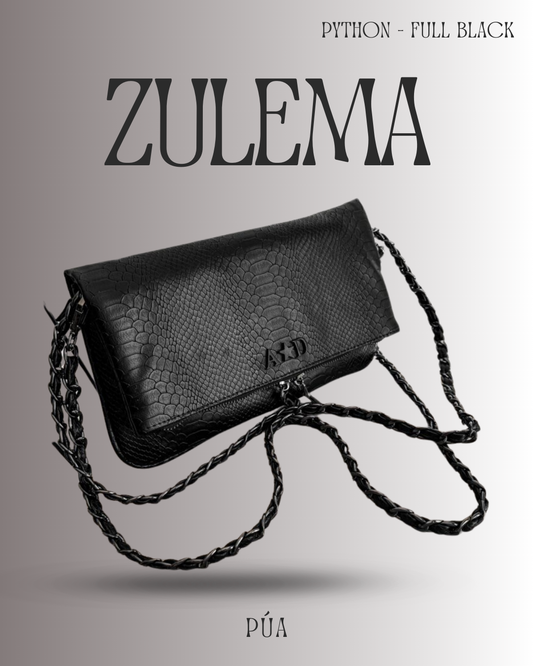Zulema Python Full Black - Herrajes Negro