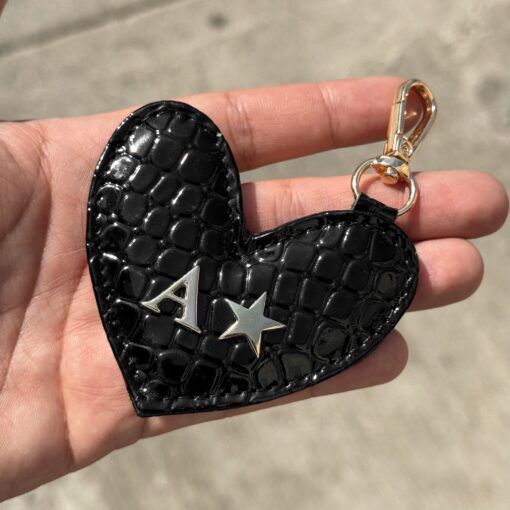 Keychain Croco Black