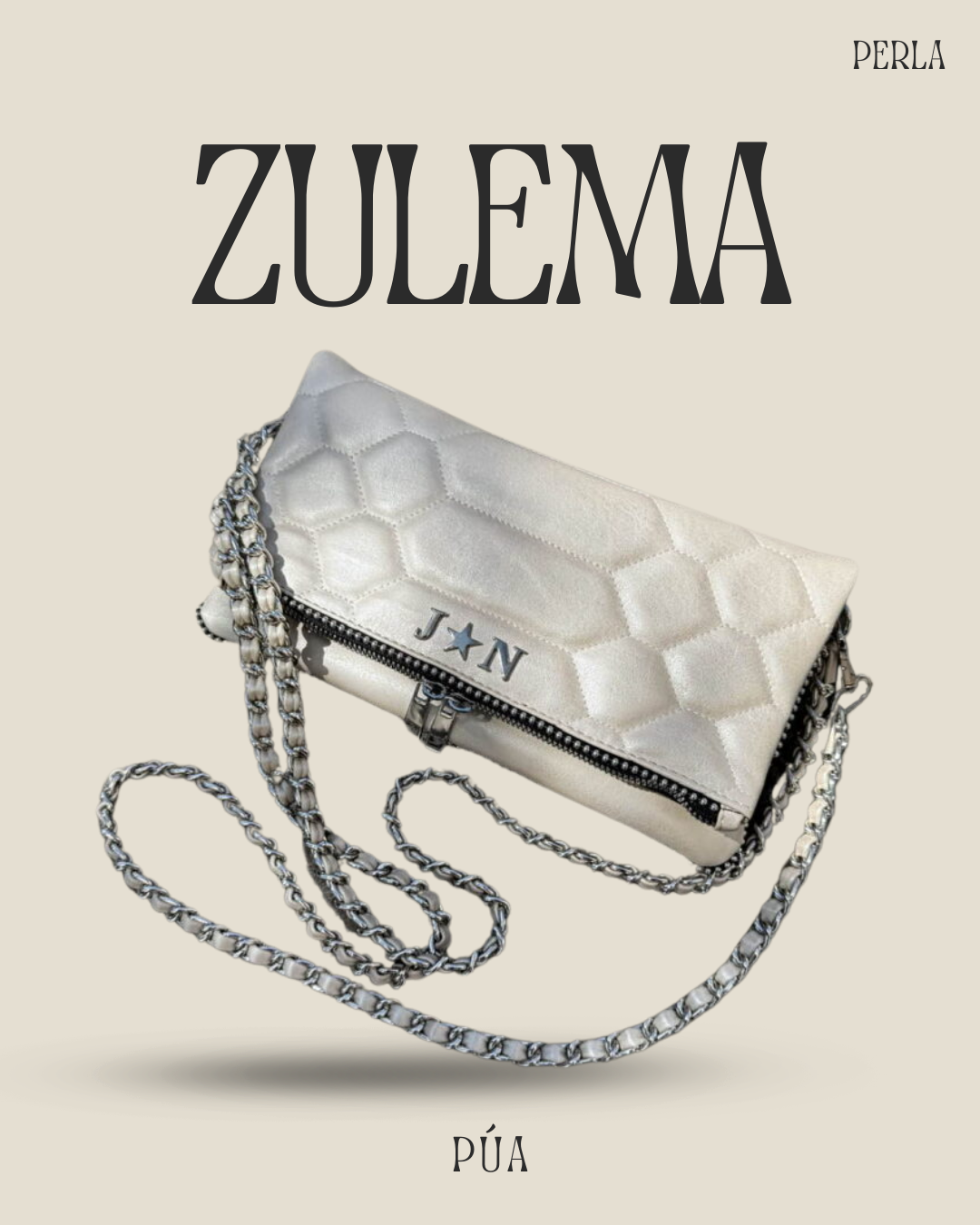 Zulema Perla Herrajes - Plata + Filo De puntos