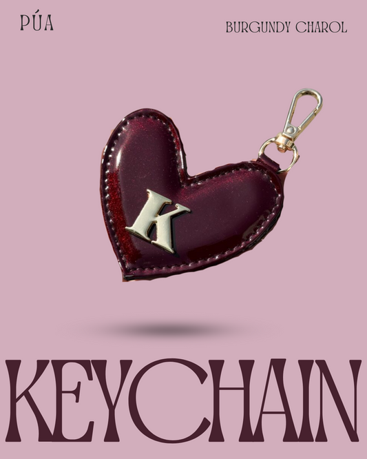 Keychain Burgundy Charol