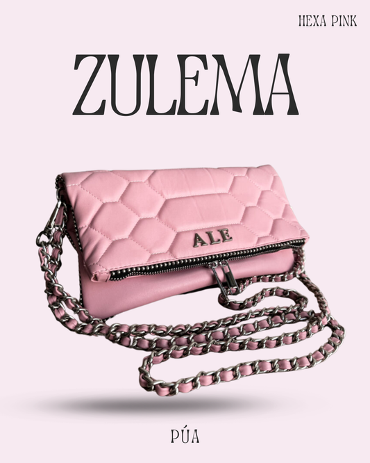 Zulema Pink - Herrajes Plata + Filo De puntos