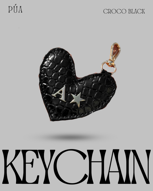 Keychain Croco Black