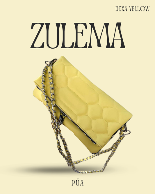 Zulema Yellow - Herrajes Plata + Filo De puntos