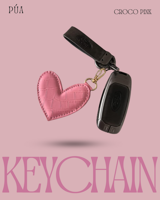 Keychain Croco Pink