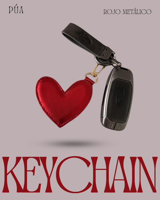 Keychain Rojo Metálico