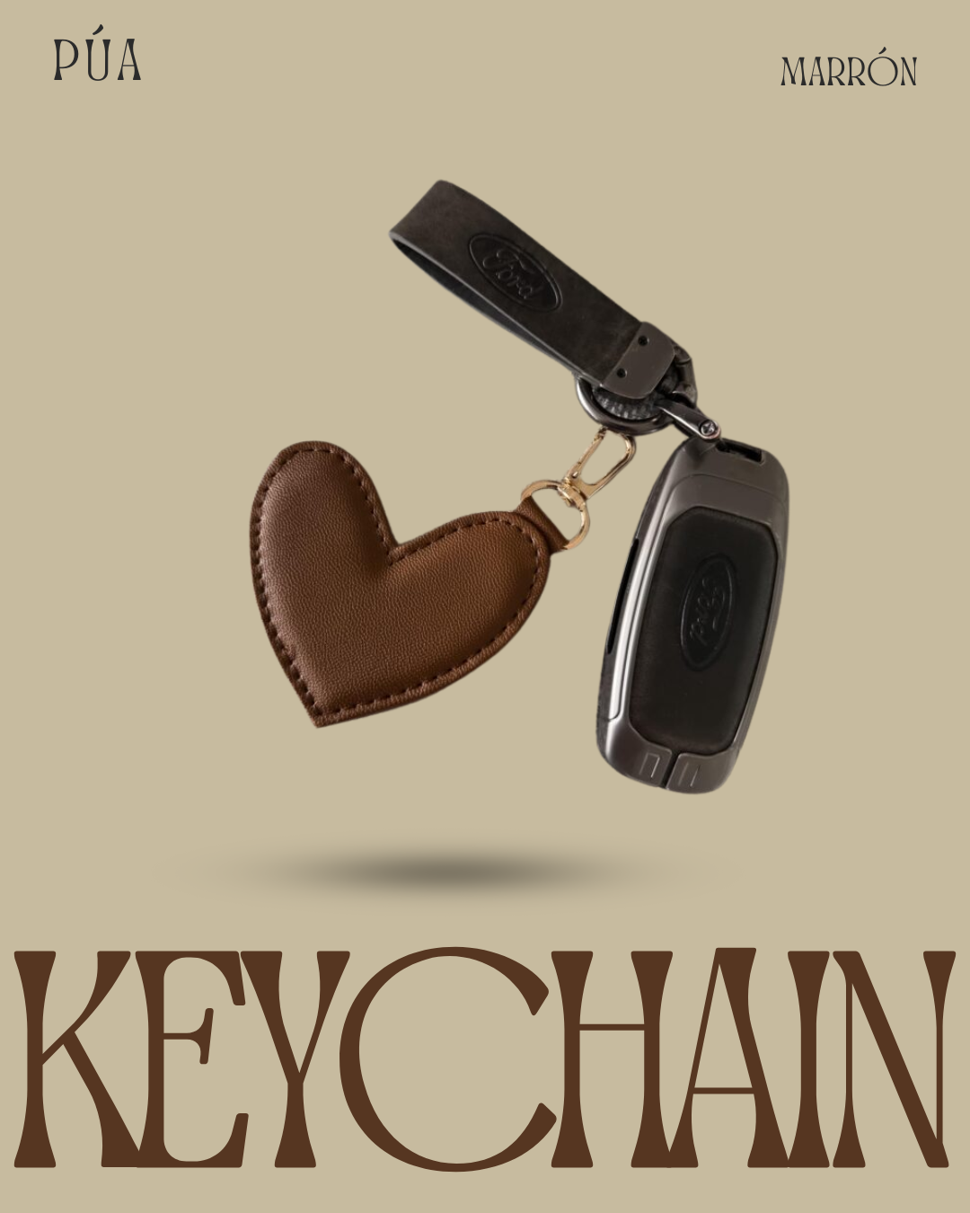 Keychain Marrón