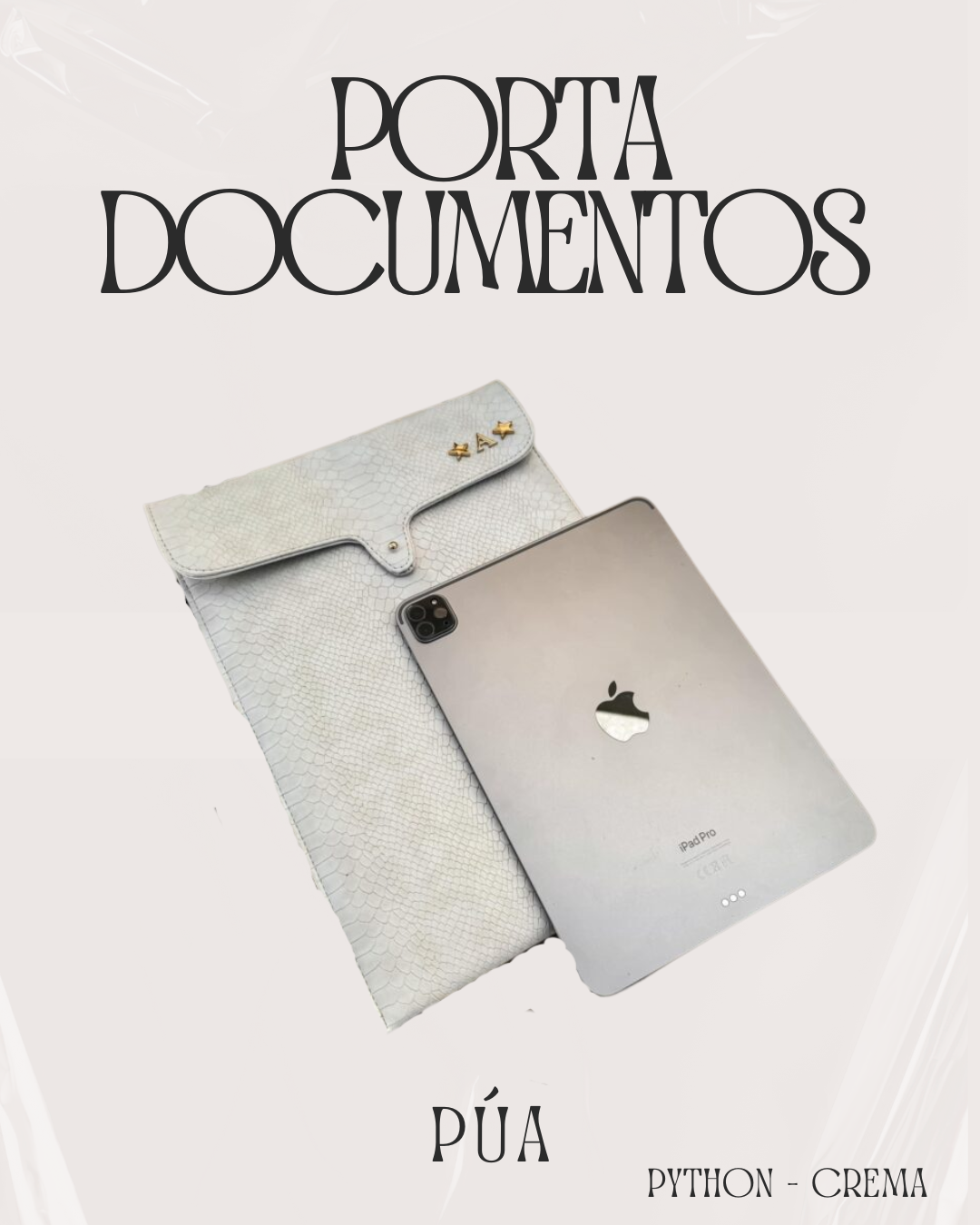 Porta Documentos Python Crema
