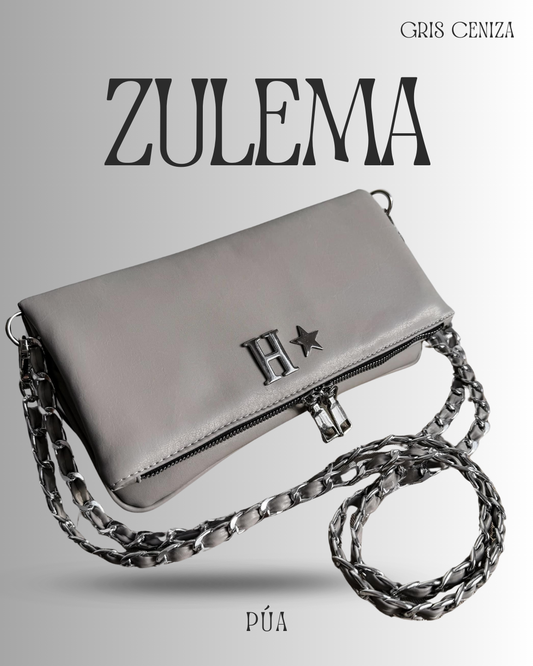 Zulema Gris Ceniza - Herrajes Plata