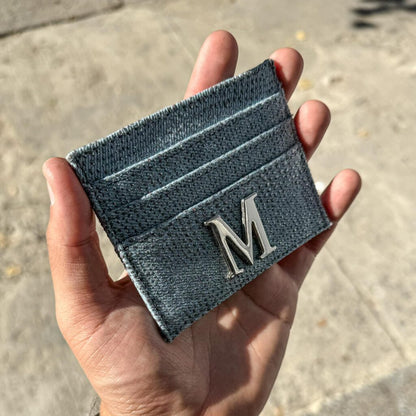 Tarjetero Denim Glitter