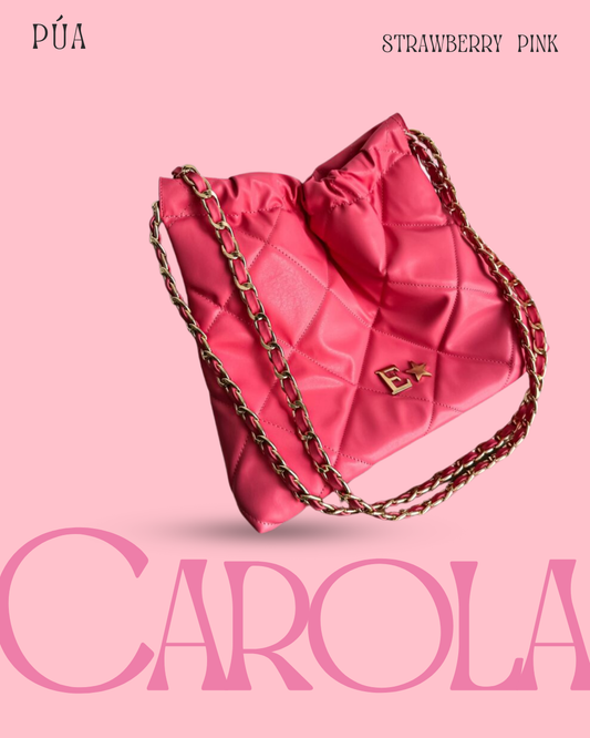 Carola Bubblegum Pink - Cadena Oro (Copia)