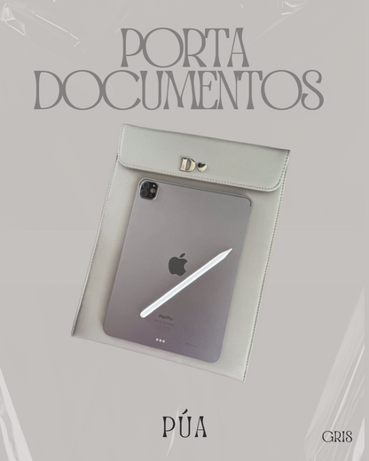 Porta Documentos Gris