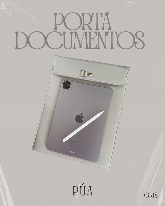 Porta Documentos Gris