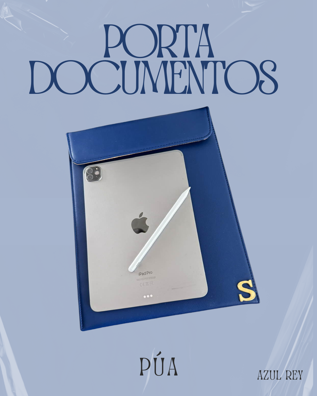 Porta Documentos Azul Rey