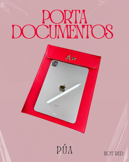 Porta Documentos Hot Red