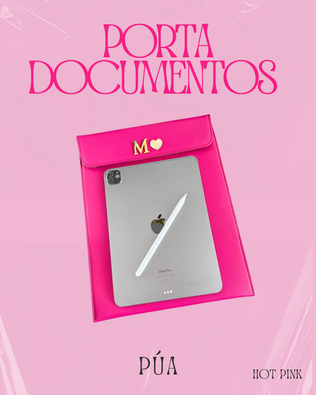 Porta Documentos Hot Pink