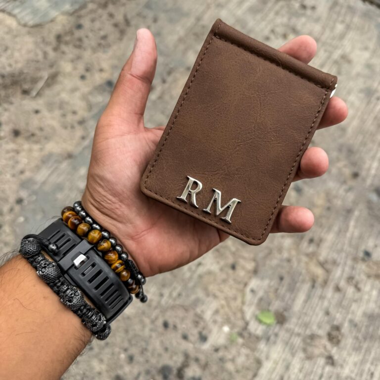 Money Clip Dark Brown