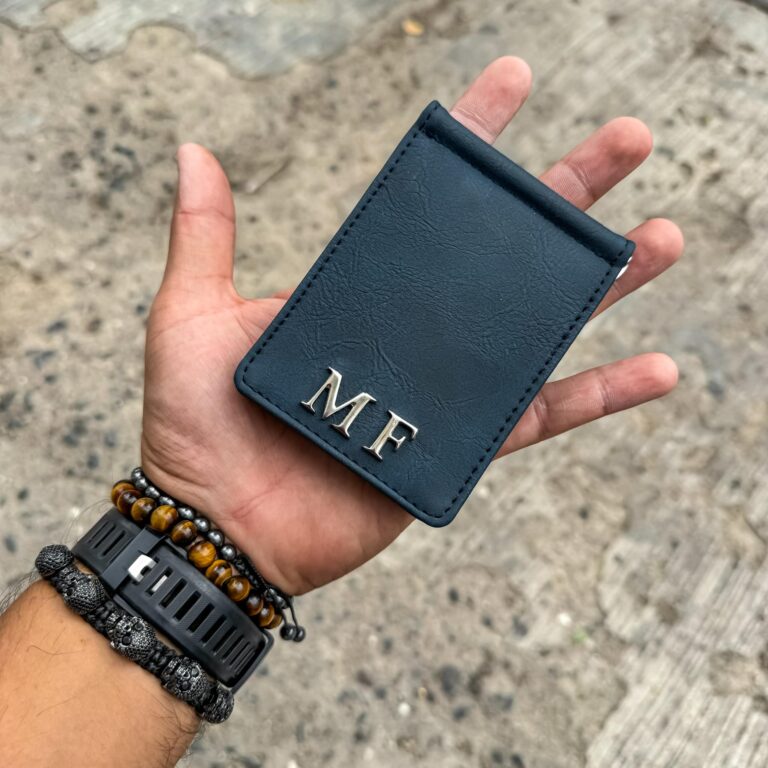 Money Clip Azul Petróleo