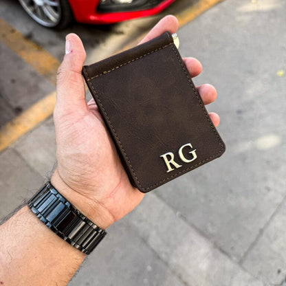 Money Clip Dark Brown