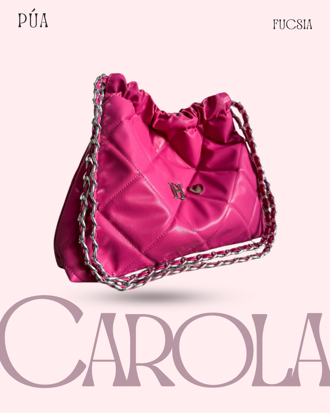 Carola Fucsia - Cadena Plata