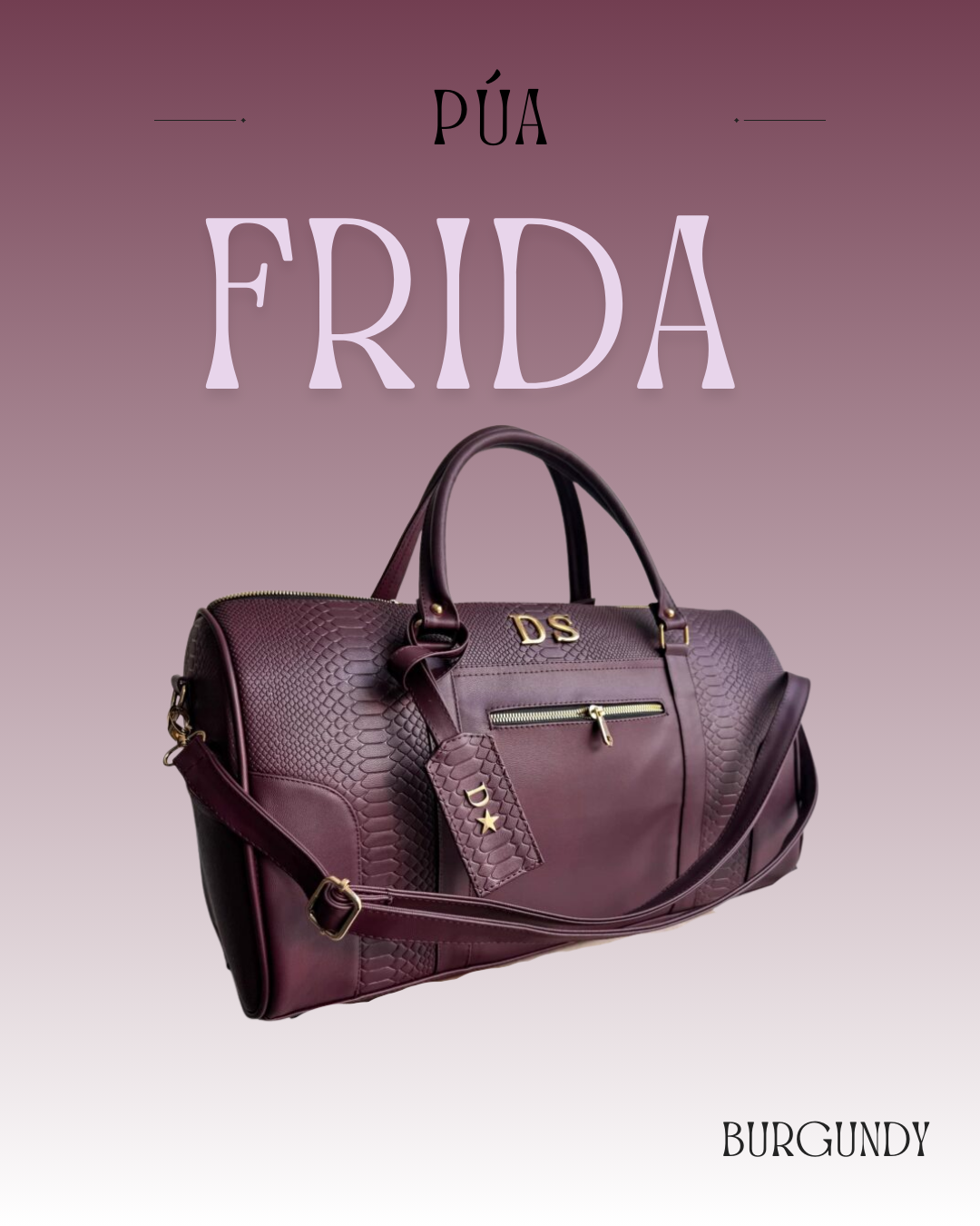 Frida Python Burgundy