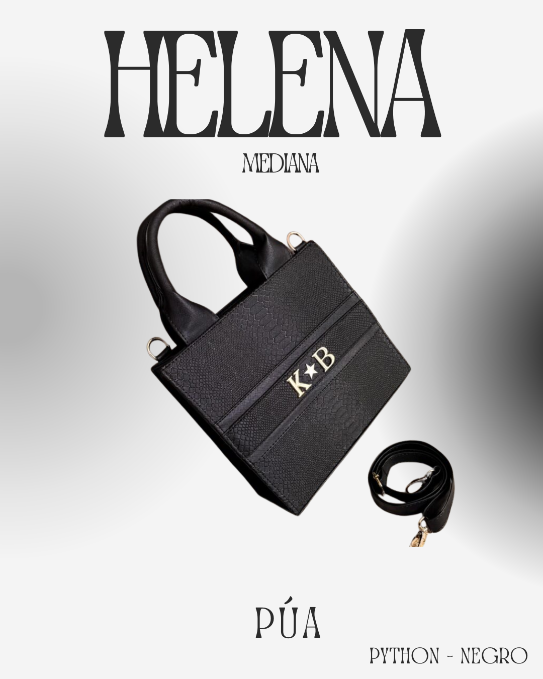 Helena Python Negro - TOTE Mediana