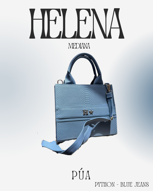 Helena Python Blue Jeans - TOTE Mediana