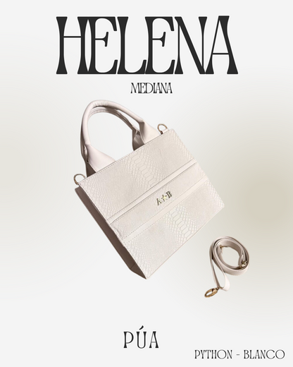 Helena Python Blanco- TOTE Mediana