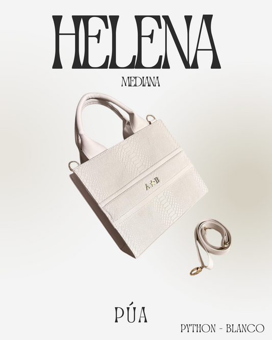 Helena Python Blanco- TOTE Mediana