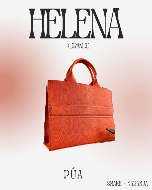 Helena Snake Naranja - TOTE Grande