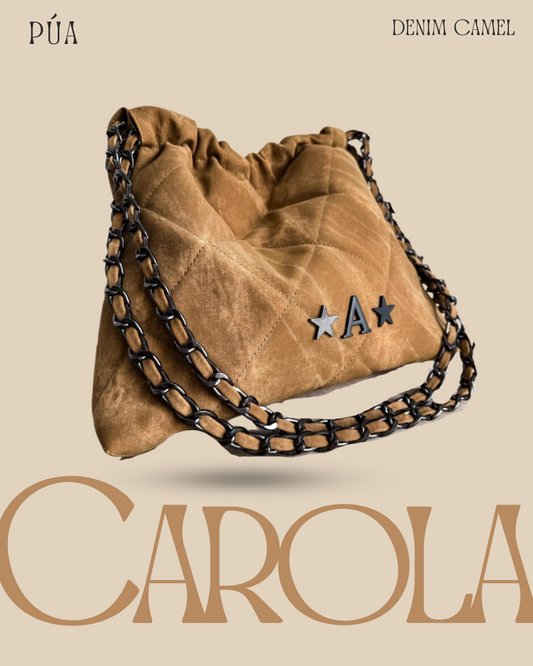 Carola Denim Camel - Cadena Negra