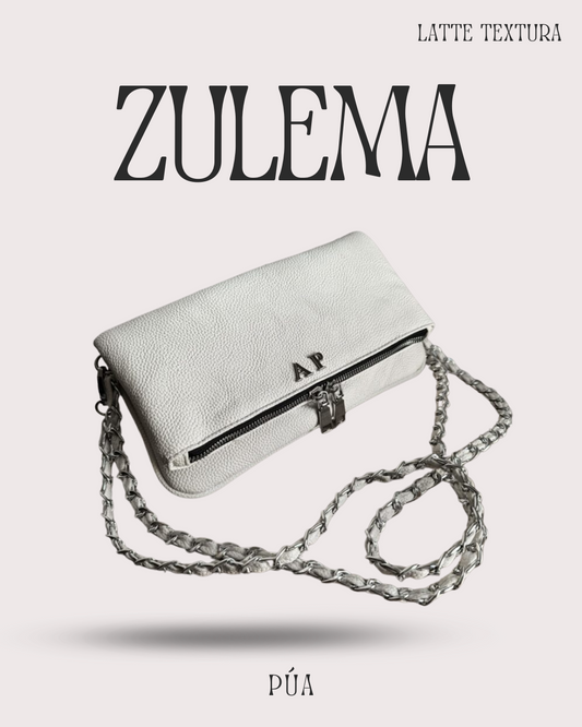 Zulema Latte Texturizada  - Herrajes Plata