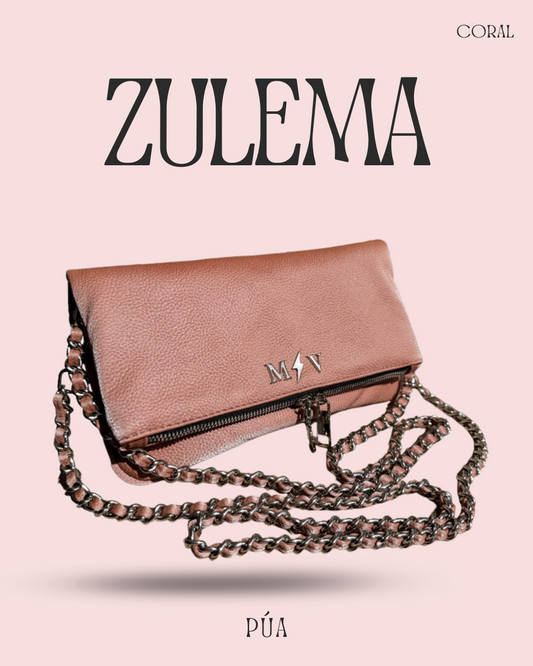 Zulema Coral Texturizada- Herrajes Plata