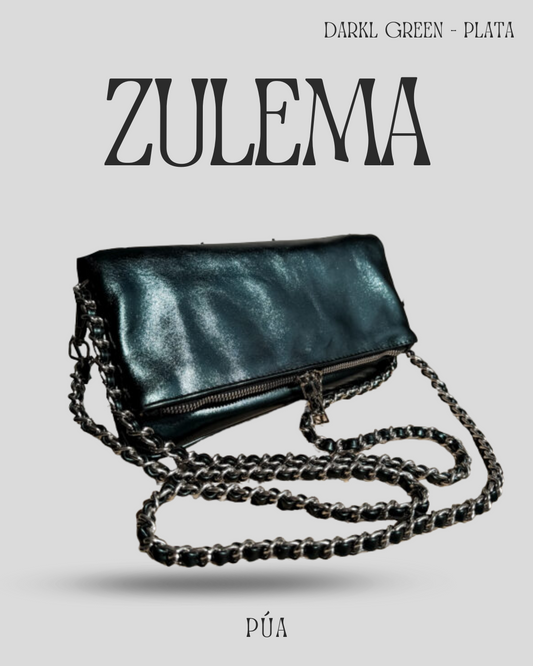 Zulema Dark Green - Herrajes Plata
