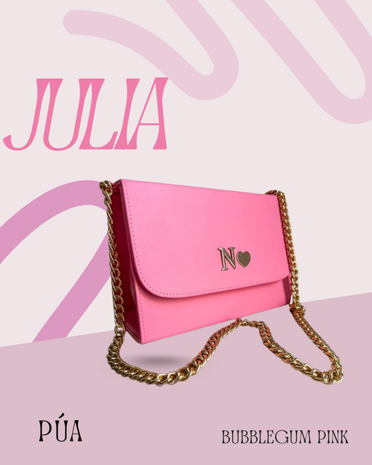 Julia Bubblegum Pink - Cadena Oro