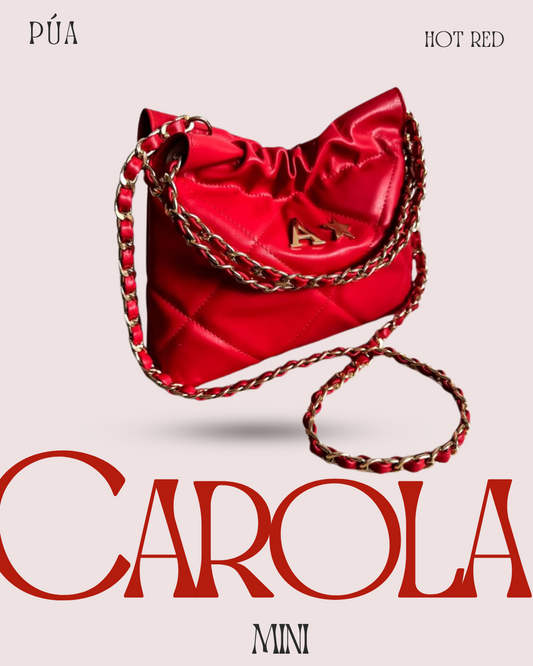 Carola Mini Hot Red - Cadena Oro
