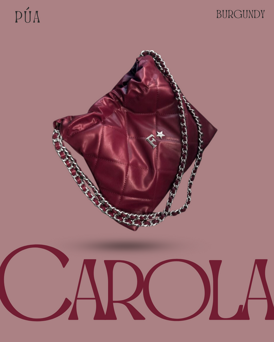 Carola Burgundy - Cadena Plata