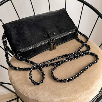 Zulema Caviar Texturizada - Herrajes Negro